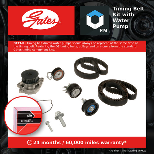 Timing belt water pump - belt, &