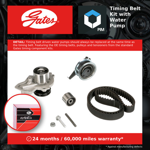 Timing belt water - water, kit