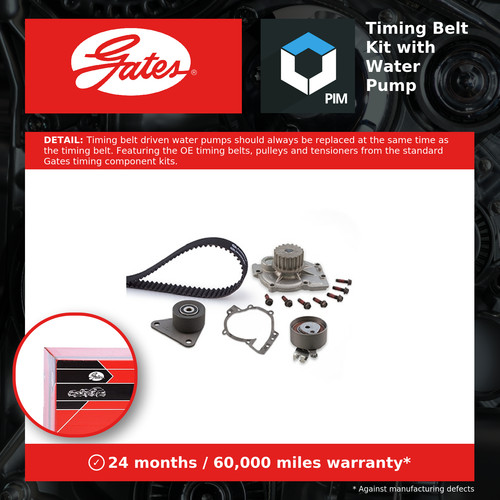 Timing belt water pump - belt, kit