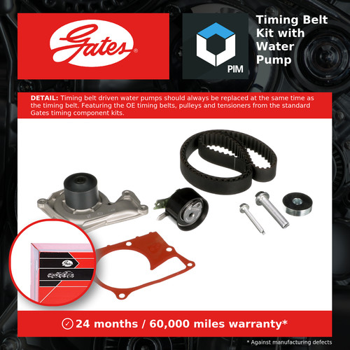 Timing belt water pump kit - water,