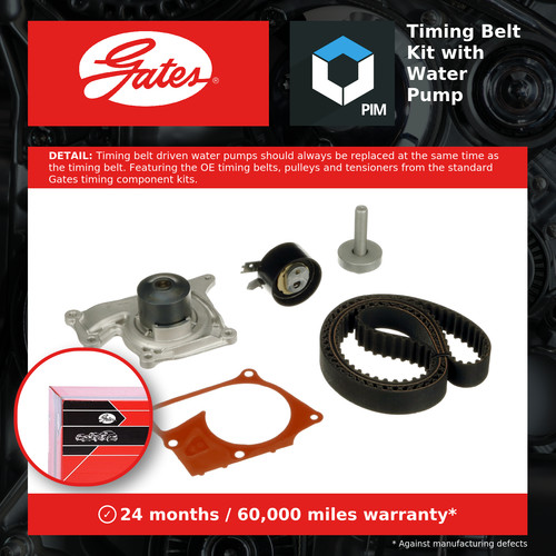 Timing belt water pump - belt, &
