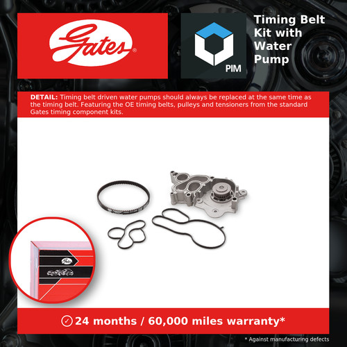 Timing belt water pump - belt, kit