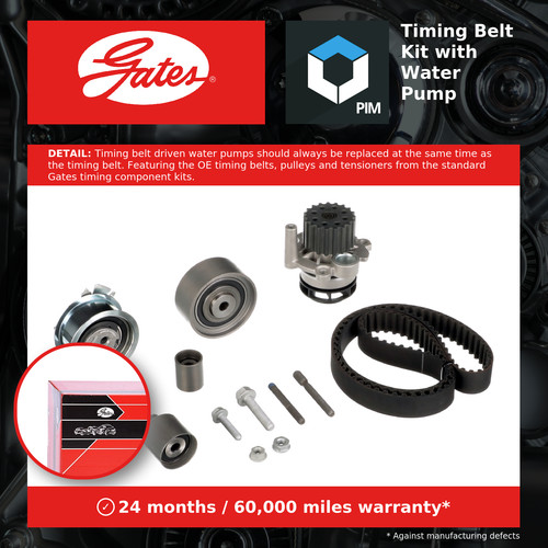 Timing belt water pump kit - pump,