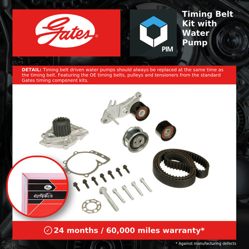 Timing belt water - timing, kit