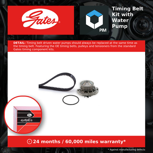Timing belt water - &, pump