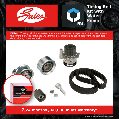 Timing belt water pump kit - belt,