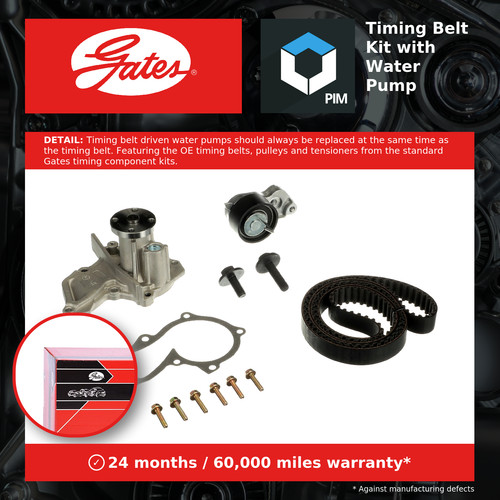 Timing belt water - water, pump