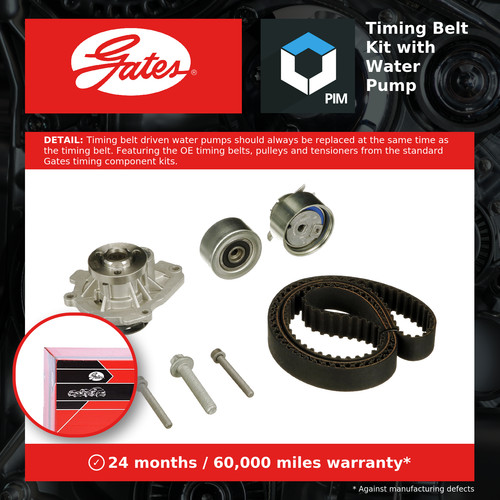 Timing belt water pump - water,